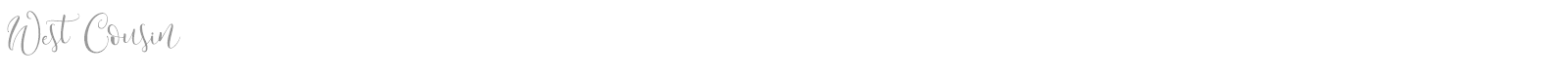 West Cousin font preview